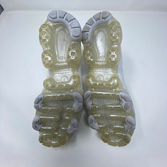 Nike Women's Air Vapormax Flynit 3 Pure Platinum Running Shoes AJ6900-102 Sz 7.5 - Picture 6 of 7